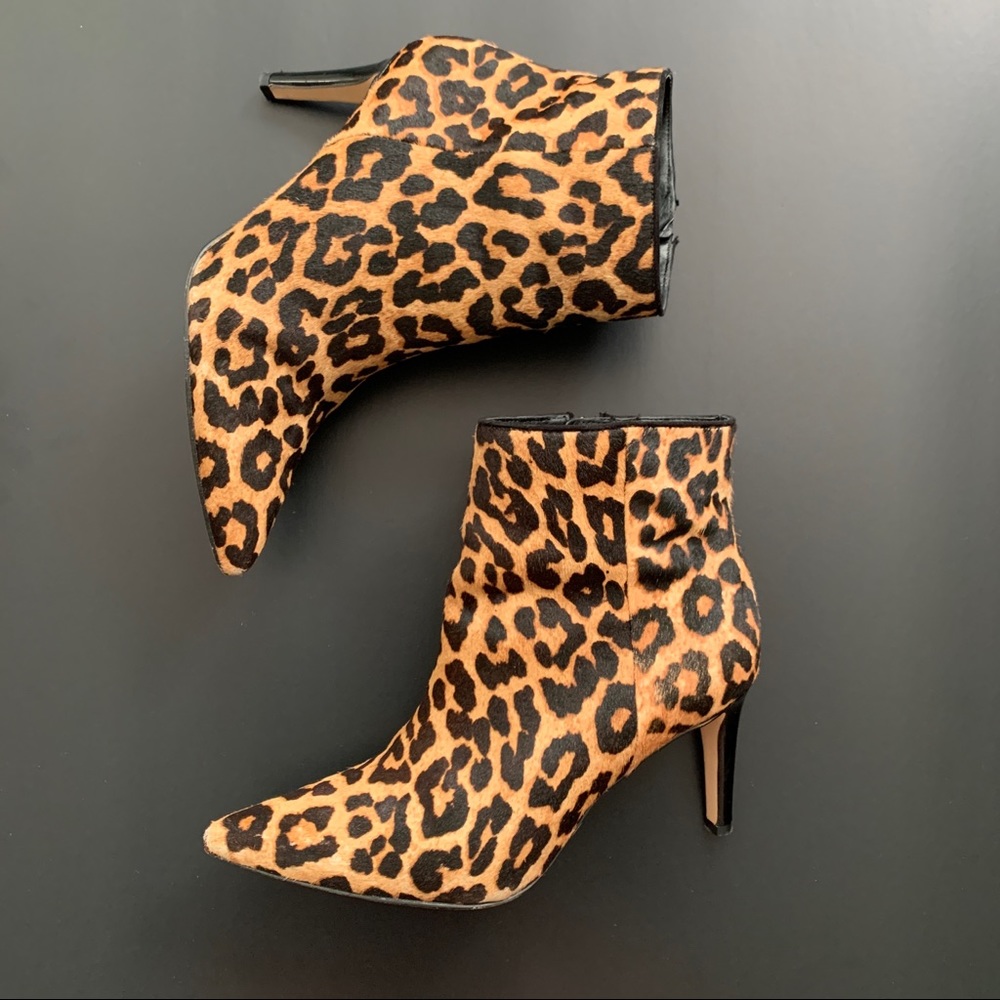 Sam Edelman leopard ankle boots